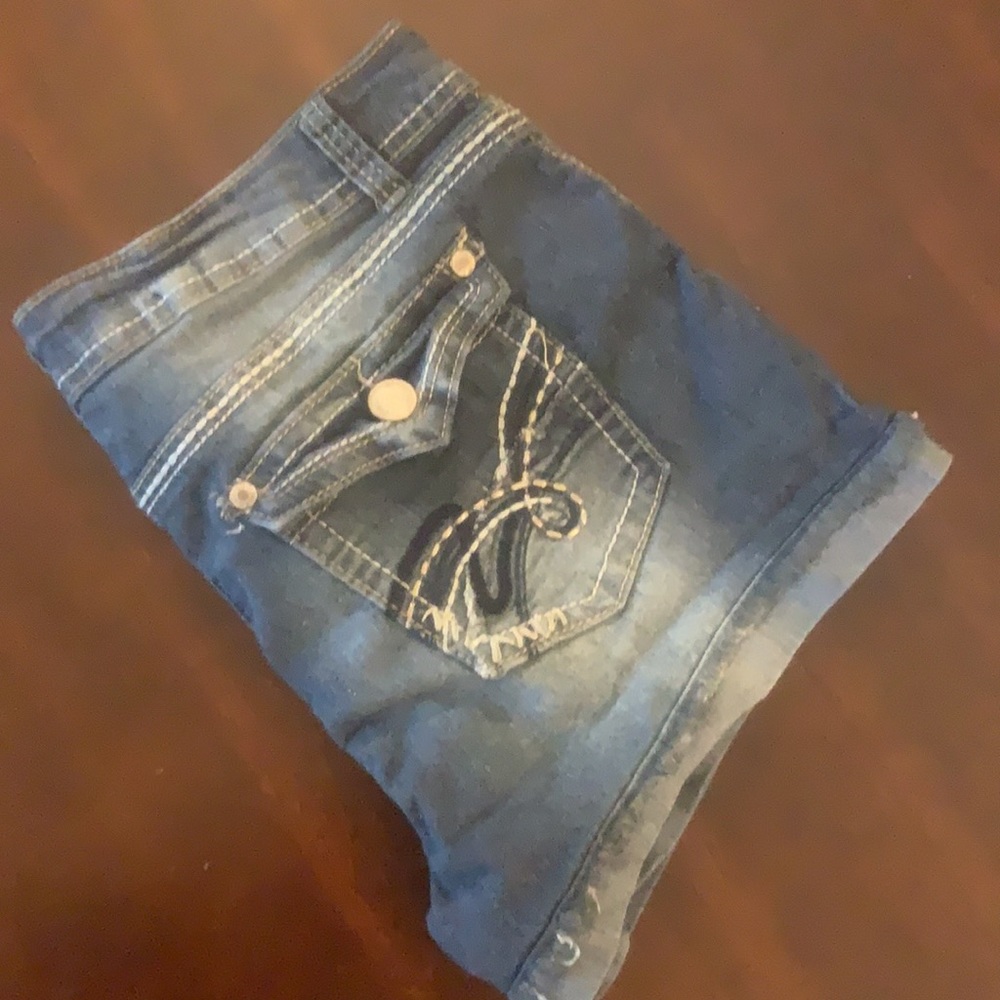 $10 sale - Wallflower jean shorts with cuffs sz 13